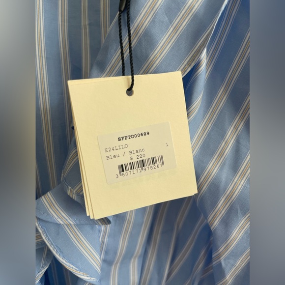 NWT Sandro Ruffled Crop Top - Picture 6 of 7